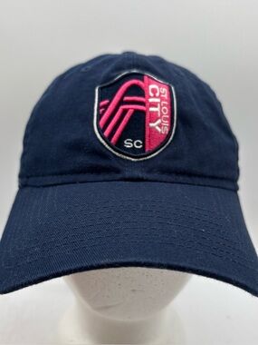 St Louis City SC MLS New Era 9Twenty Navy Unisex Low Profile Strapback Hat OSFM